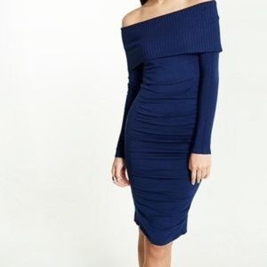 Express Fold-Over Sweater Dress (NWT)